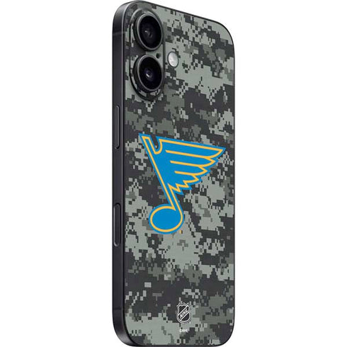 NHL St. Louis Blues Camo iPhone 16 Plus Skin